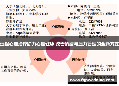 远程心理治疗助力心理健康 改善情绪与压力管理的全新方式